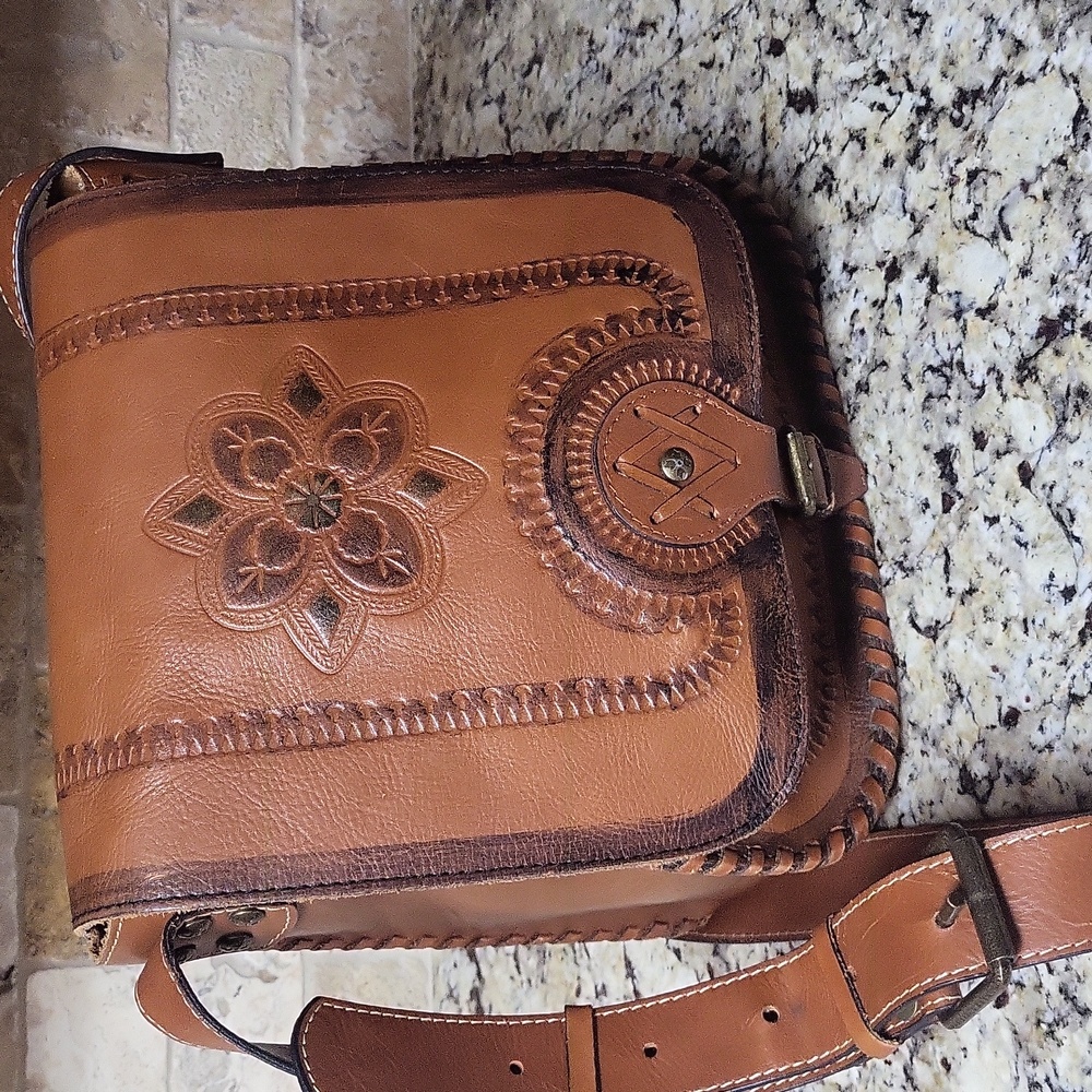 Patricia Nash Barletta Messenger Saddlebag Crossbody